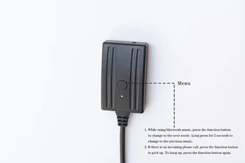 кабель-адаптер Bluetooth Aux-приемника с микрофоном, громкой связью, беспроводным аудиоинтерфейсом Hifi для Alpine 2009 + CDE-W203Ri для KCE-237B