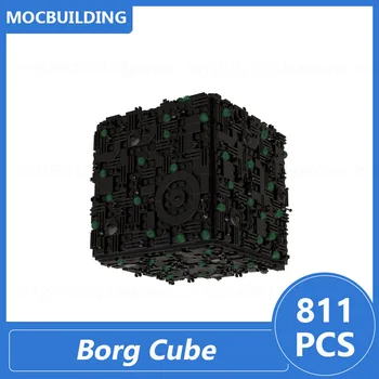 Borg Cube & Sphere Model Moc Строительные блоки Diy Assembly Bricks Space Collection Дисплей Образовательных Творческих Рождественских игрушек и подарков