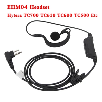 Гарнитура EHM04 PTT Key Microphone M Plpug Подходит для Hytera HYT TC700 TC610 TC600 TC500 PD500 HAM Radio Вкладыши Eearpiece