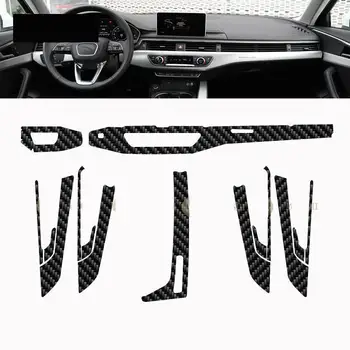 Для Audi A4 A5 B9 FY 2016-2020 Интерьер Автомобиля пленка из углеродного волокна 5D PET Центральная консоль Пленка, устойчивая к царапинам, Аксессуары для ремонта