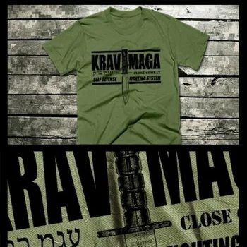 Мужская футболка с коротким рукавом из хлопка и круглым вырезом Krav Maga Special Forces Military Martial Arts Combat Assault, летние футболки