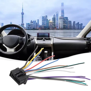 Адаптер жгута проводов для автомагнитолы Pioneer, стандартный разъем ISO, 16-контактный штекер, кабельный адаптер для кабельной проводки