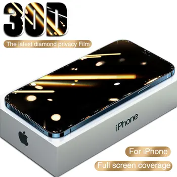 Защитное стекло 30D для iPhone 11 12 13 Pro Max XR XS, Антишпионское закаленное стекло для iPhone 7 8 Plus, защитная пленка для экрана