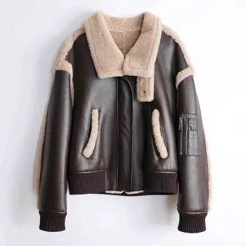 2023, Зимняя модная новая куртка из натуральной кожи, высококачественная меховая куртка Maillard E77