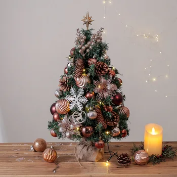 2023 Новый Рождественский световой пакет, настольный счетчик 45 см 60 см, светящиеся принадлежности для украшения рождественской елки