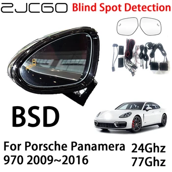 ZJCGO Автомобильная BSD Радарная Система Предупреждения Об Обнаружении Слепых зон Предупреждение О Безопасности Вождения для Porsche Panamera 971 2016-2023