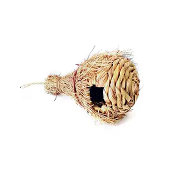 Домик Колибри, Плетеный из соломы Скворечник, Натуральная Птица, Гнездо Маленького Зяблика