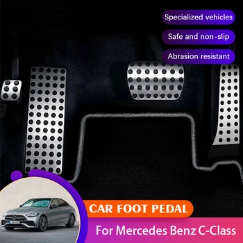 Автомобильные Нескользящие Чехлы Для Педалей Mercedes Benz C C Class W202 W203 W204 W205 W206 Автомобильные Ножные Педали Тормоза Сцепления Pad Auto Acessories