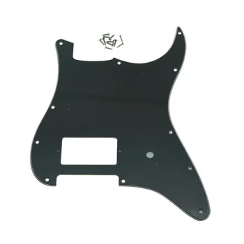 Черный 3-слойный 11-Луночный ST Strat One Humbucker Накладка Для Гитары С Царапинами Подходит Для Гитарных Частей Fender Delonge Гитарные Аксессуары