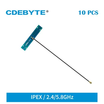 10 шт./лот 2,4 ГГц 5,8 ГГц Печатная ПЛАТА Встроенная Антенна 2dBi 50Ω 2 Вт Интерфейс IPEX-1 CDEBYTE TXWF-PCB-5109