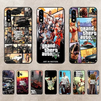 Игровой чехол для телефона Grand Theft Auto GTA 5 для Huawei P10 P20 P30 P50 Lite Pro P Smart Plus Cove Fundas