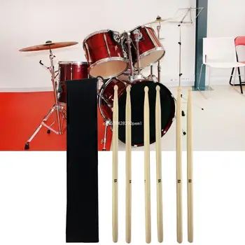 3 Пары легких барабанных палочек из кленового дерева Нескользящая барабанная палочка 5A с сумкой для хранения для удобной игры