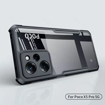 Для Xiaomi Poco X5 Pro 2023 Чехол Акриловый Прозрачный Чехол Для Телефона Poxo Poko X5 5G PocoX5 Poxo X5Pro Камера Защищает Бампер Fundas