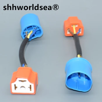 shhworldsea auto socket 9004 9007 от мужского до женского гнезда фары h4