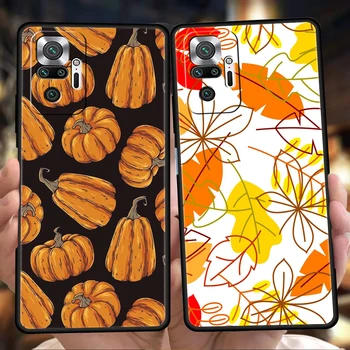 листья падают, лиса тыква Хэллоуин Чехол Для Телефона Xiaomi Redmi Note 12 5G 10C 10 11 9 8 Pro Plus 9S 7 8T 9T 9A 8A 9C K50 Чехол