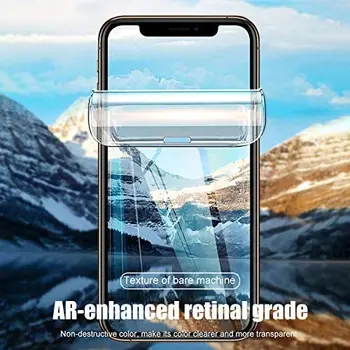 Защитная гидрогелевая пленка с полным покрытием для iPhone 11 12 14 13 Pro Max Mini с прозрачной передней пленкой для защиты экрана