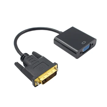 Lovoski DVI-D 24 + 1Pin штекер к VGA 15Pin кабель адаптер конвертер шнур для ПК