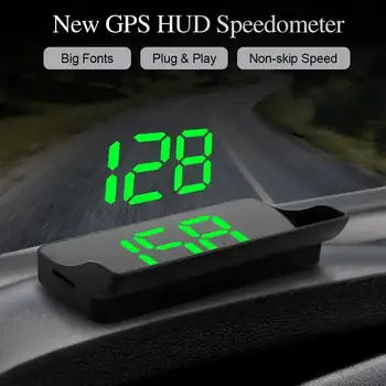 Автомобильный HUD Головной Дисплей GPS Спидометр Скорость КМЧ Цифровой Проектор Датчик Часов Доступа Электронное Лобовое Стекло Цифровая Скорость M9Y9