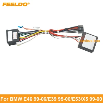 FEELDO Car Audio 16pin Жгут Проводов Кабель для BMW E46 (99-06) E39 (95-00) E53 X5 (99-00) Стерео Монтажный Провод Адаптер
