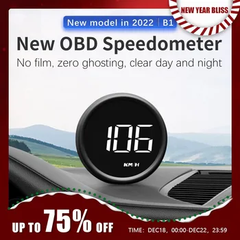 Автомобильный головной дисплей OBD2 HUD Спидометр расходомер вольтметр датчик температуры воды