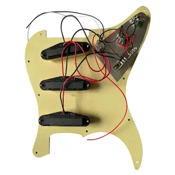 Классические предварительно подключенные звукосниматели SSS Pickguard для ST-гитары, предварительно подключенные звукосниматели для гитары